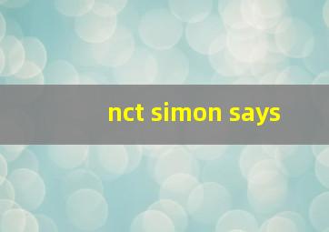 nct simon says